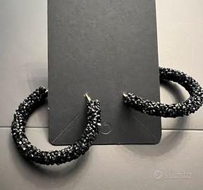 Orecchini cerchio brillantini