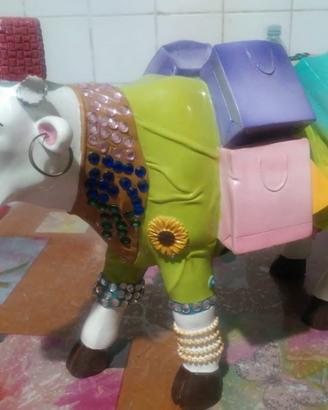mucca terracotta colorata