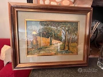 Pittore Nello Giovannelli (Livornese) strada d cam