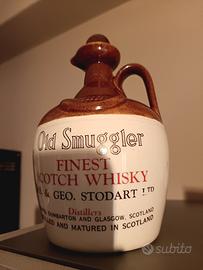 Antica bottiglia in ceramica scozzese vintage 