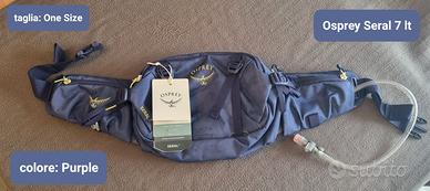 marsupio Osprey Seral 7lt viola CON camel bag *NEW