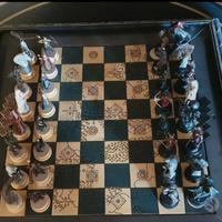 Tavolo più scacchiera Signore degli Anelli 