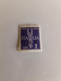 posta. aerea lire 1 G.N.R. VARIETÀ 
