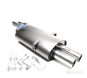 SILENZIATORE DI SCARICO BMW E46 98-07 ACCIAIO