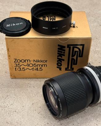 Nikon Nikkor 35-105mm f/3.5-4.5 Ai-S + HK-11
