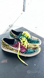 Sneakers multicolor effetto tiger