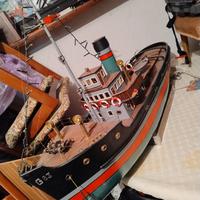 Modellino barca nave rimorchiatore Muimota 
