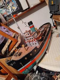 Modellino barca nave rimorchiatore Muimota 
