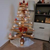 Albero di natale artigianale in legno 