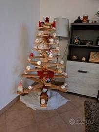 Albero di natale artigianale in legno 