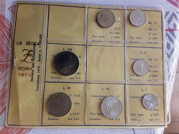 N *10 Divisionali italiane 1970 senza argenti fdc