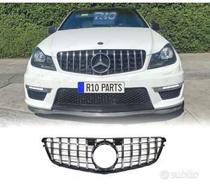 GRIGLIA MERCEDES W204 07-14 LOOK AMG GT NERO CROMA