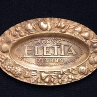 Posacenere in ottone "Acqua Eletta" pre 1943