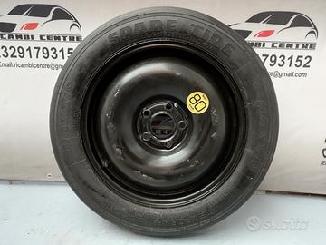 Ruota ruotino di scorta nissan qashqai 2014 t135/