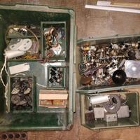 Lotto vecchi componenti elettronici