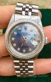 Rolex datejust 1603 madreperla diamanti