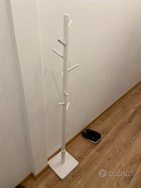 Appendiabiti bianco pratico in legno