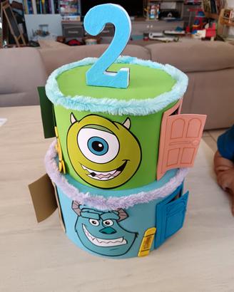 Torta scenografica Monsters & Co. fatta a mano