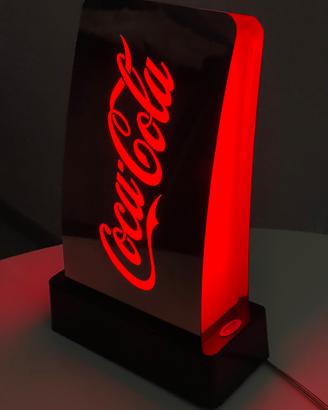 Lampada vintage originale Coca-Cola ex bar