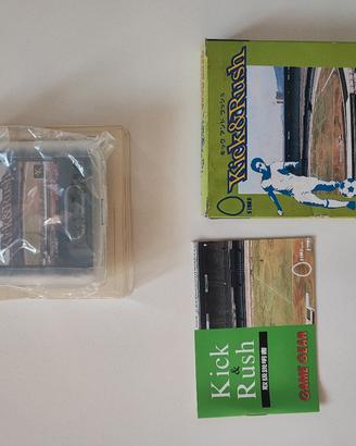 Kick & Rush Game Gear scatola inclusa e manuale.