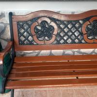 tavolo con panchina e poltrona 