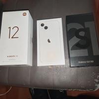 3 scatole iPhone 13 s21 5g xiaomi 12