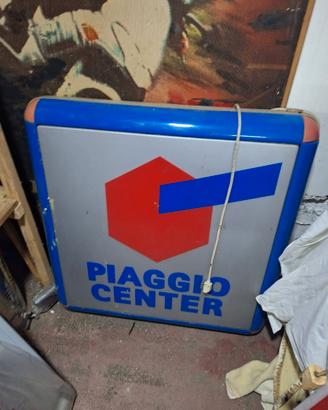 INSEGNA LUMINOSA TABELLA PIAGGIO CENTER ANNI 90