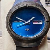 Seiko 5 sport vintage automatic Blu  7019 5080 ufo