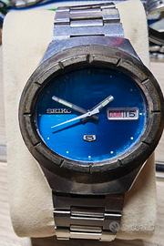 Seiko 5 sport vintage automatic Blu  7019 5080 ufo