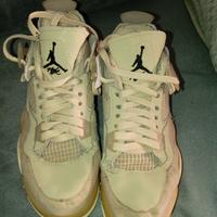 Scarpe Nike Air Jordan 4 – colore beige – usate