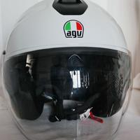 CASCO DEMI JET AGV ETERES M 57/58 cm BIANCO