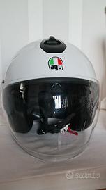 CASCO DEMI JET AGV ETERES M 57/58 cm BIANCO