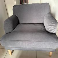 Poltrona IKEA Stocksund Ljungen Grigio Fumo