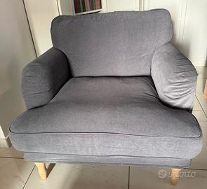 Poltrona IKEA Stocksund Ljungen Grigio Fumo
