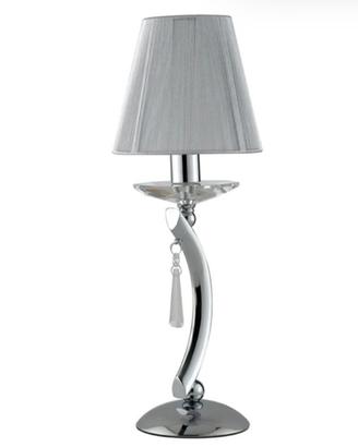Lampada da tavolo Orchestra acciaio e cristallo 