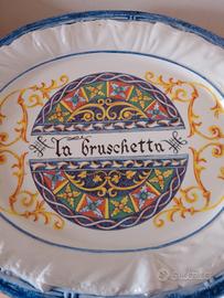 Piatto portata ovale "La Bruschetta"Ceramica Artig