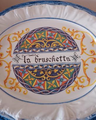 Piatto portata ovale "La Bruschetta"Ceramica Artig