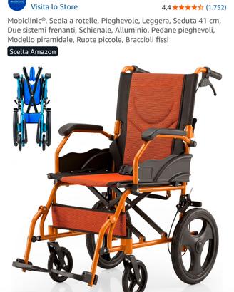 Mobiclinic®, Sedia a rotelle, Pieghevole.