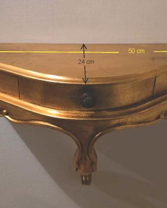 Mensola e specchio da ingresso