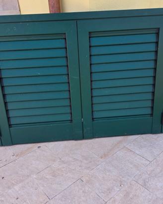 Infisso persiana 120 x90  verde orientabile nuova
