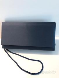 Pochette raso blu Albertario