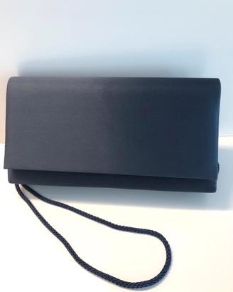 Pochette raso blu Albertario