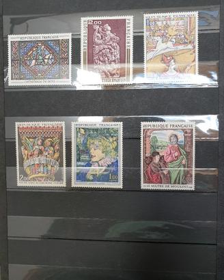 francobolli Francia arte