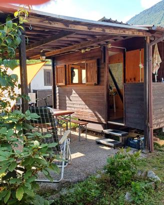 Roulotte stanziale con casetta/preingresso