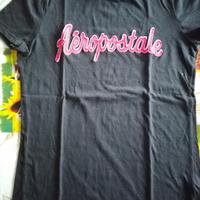 T-shirt nera aeropostale taglia M