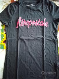 T-shirt nera aeropostale taglia M