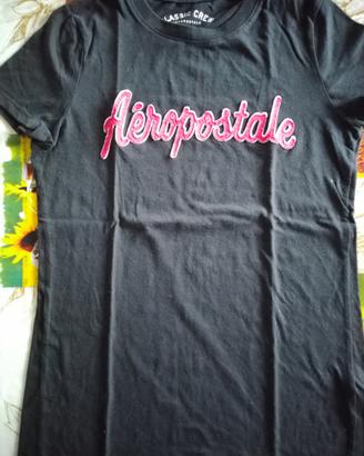 T-shirt nera aeropostale taglia M