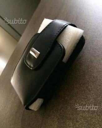 Custodia in pelle blackberry nuova a cintura