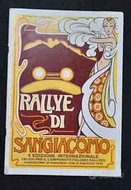 Rally Sangiacomo 1976 programma 