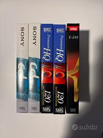 Lotto 5 VHS videocassette nuove